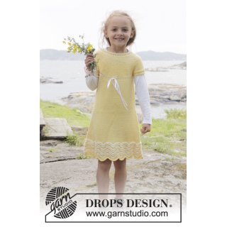 Patrones gratis vestido tejido niña