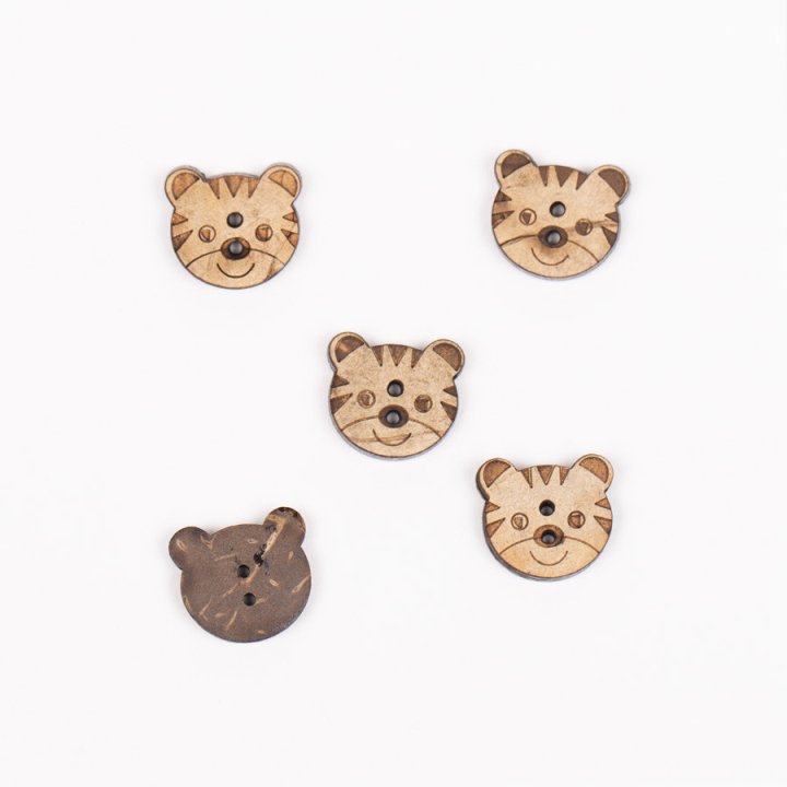 Tigre madera de coco
